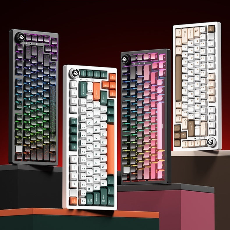Tri-Mode Mechanical Keyboard Custom Kit with RGB Lighting, Kwzki Electronics