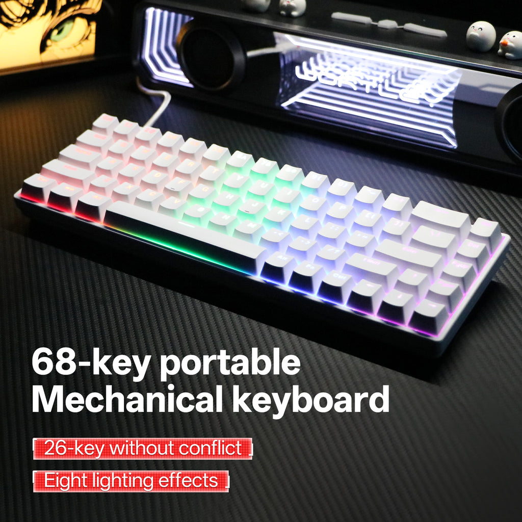61-Key Single-Mode Mechanical Keyboard, Kwzki Electronics