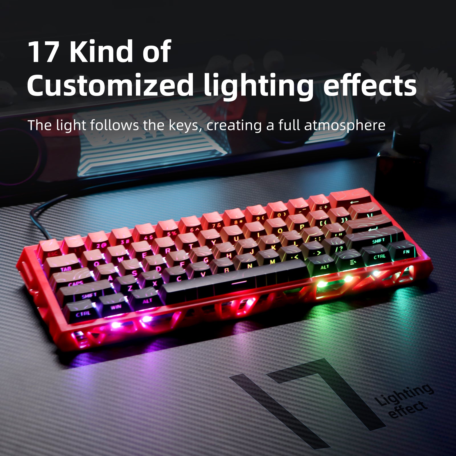 Kwzki Electronics Hollow Single-Mode Mechanical Keyboard