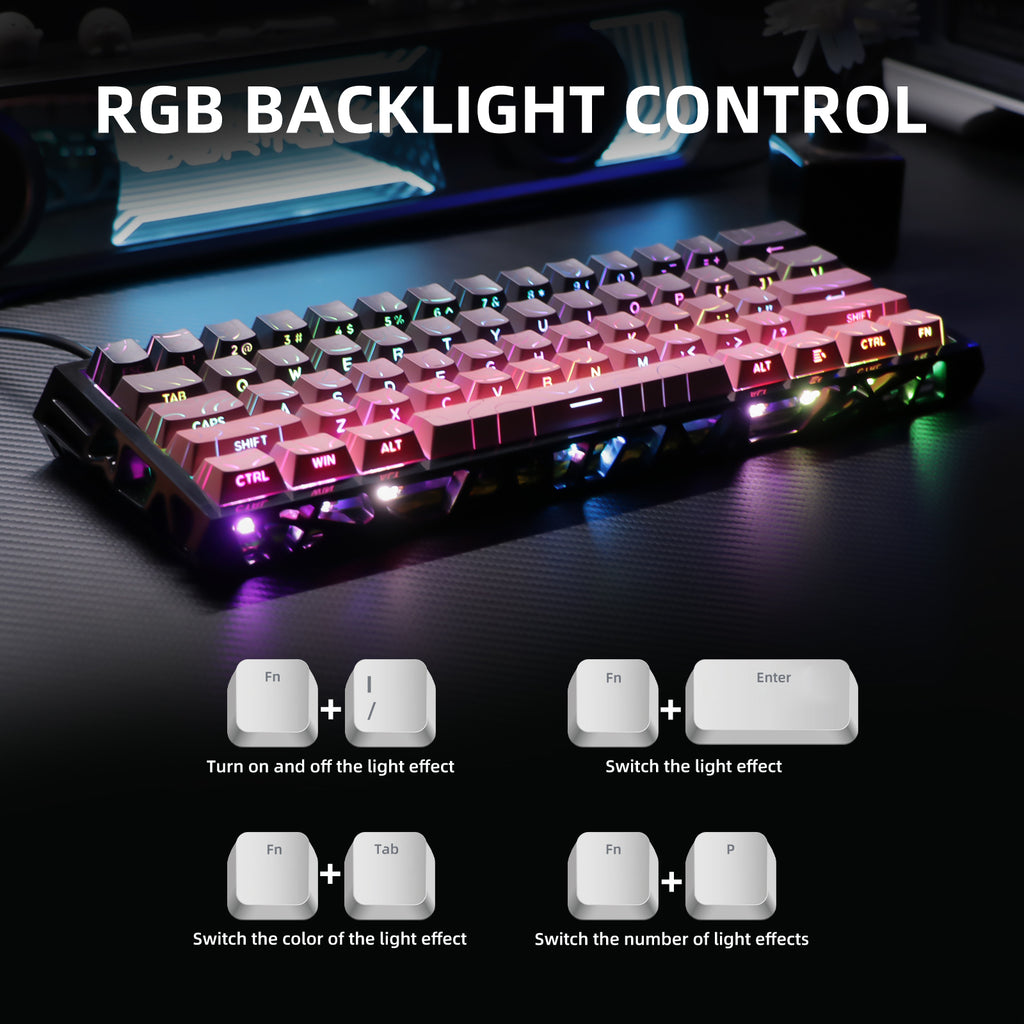 Magnetic Shaft Single-Mode Mechanical Keyboard, Kwzki Electronics