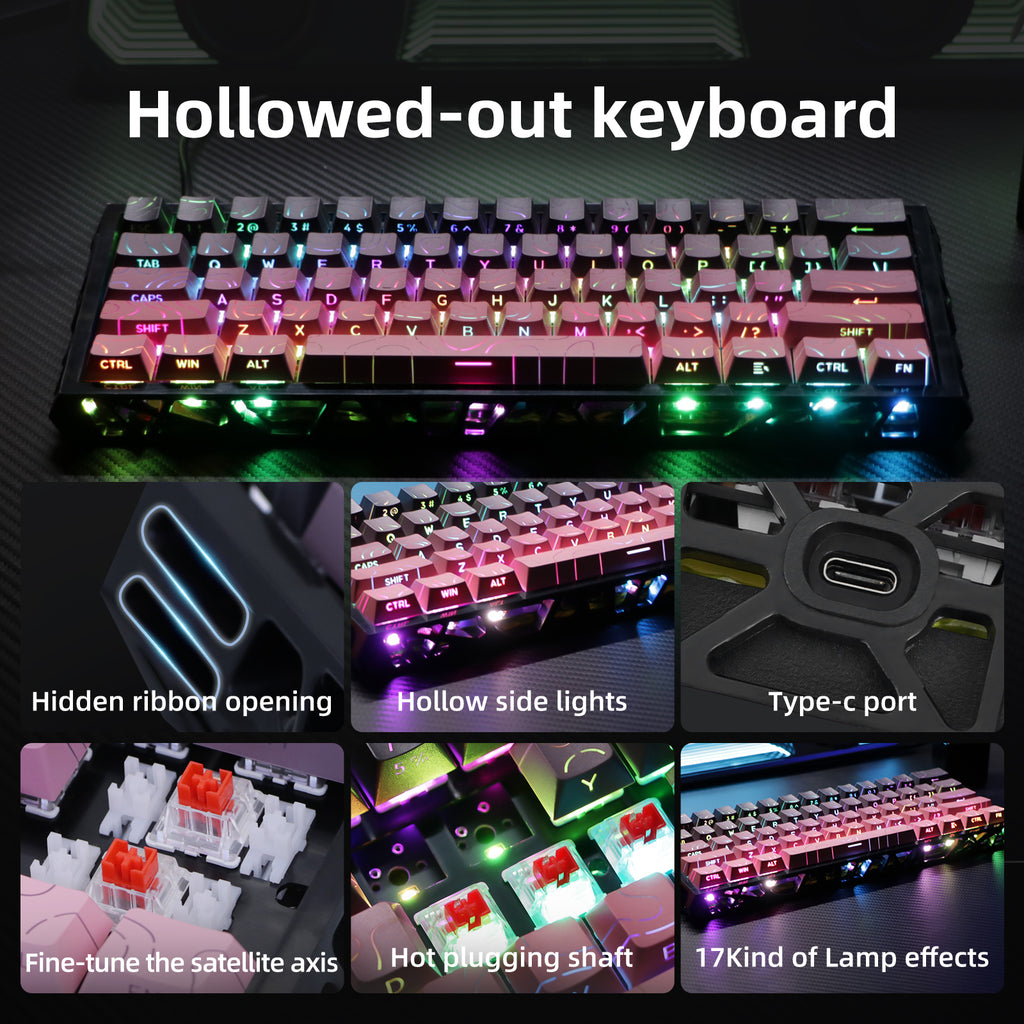 Kwzki Electronics Hollow Single-Mode Mechanical Keyboard